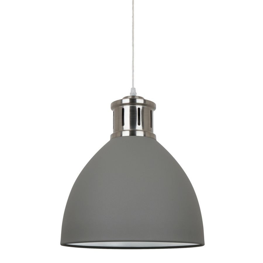 Závěsná lampa Lustr Zwis Stříbrný Kov 60W E27 Regulace Lola Italux