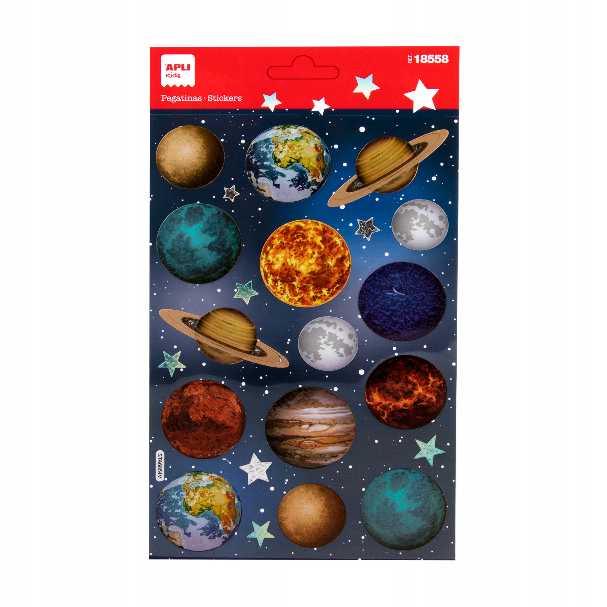 

Naklejki holograficzne Apli Kids Planety