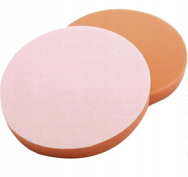 Gąbka płaska do polerowania 125mm pomarańczowa podkładka czyszcząca d