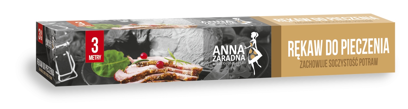 

Rękaw do pieczenia w piekarniku 3m z klipsami box