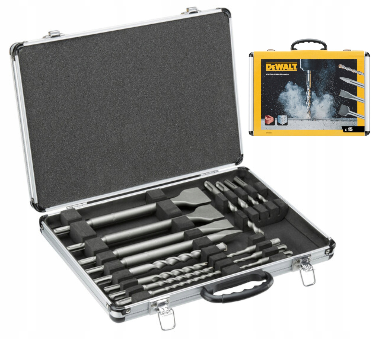 

Zestaw wierteł i dłut 15szt. Sds+ Dewalt DT9679