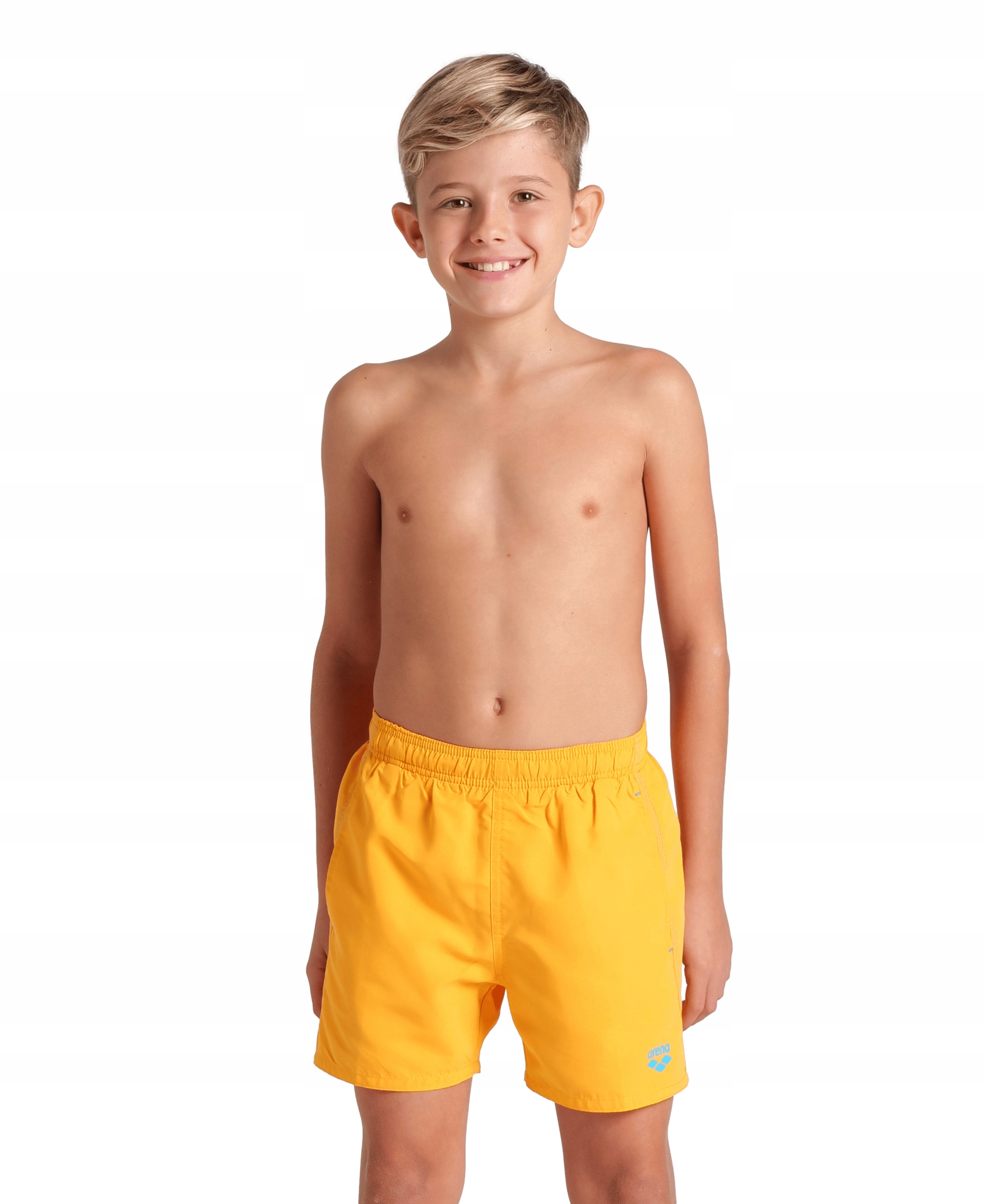Spodenki kąpielowe chłopięce Arena Beach Boxer Solid R 152