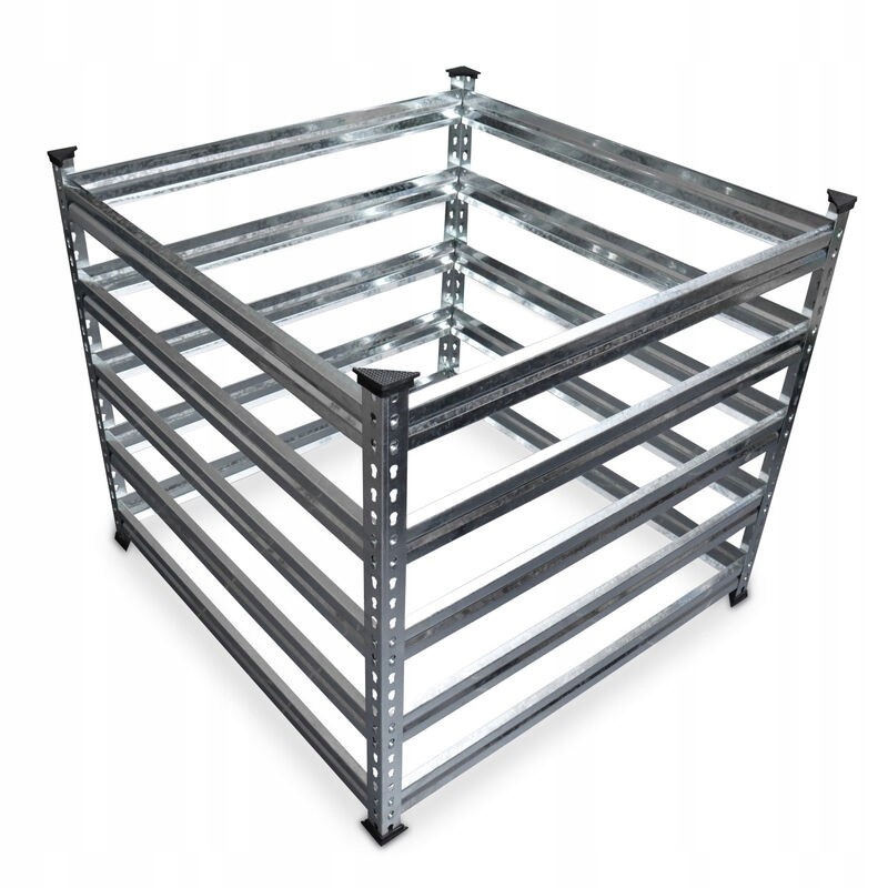 Zahradní ocelový kompostér 120 x 120 cm na bio odpad 1340 l