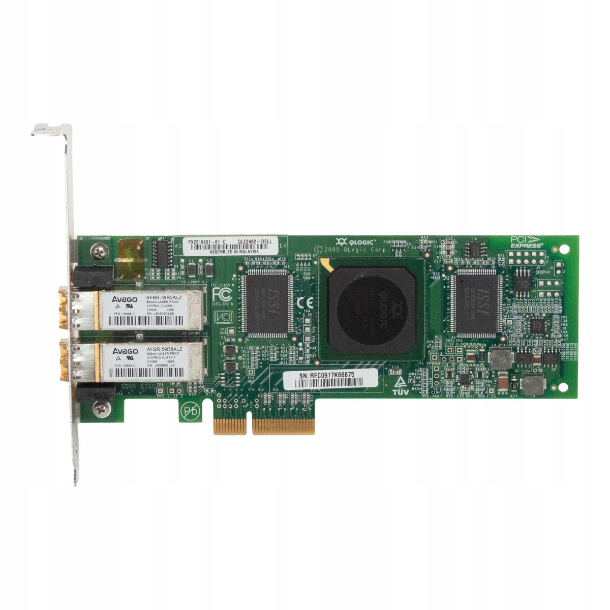 Dell 0DH226 QLE2462-DELL PX2510401-61 C Dual Fc LC 4Gb PCIe x4