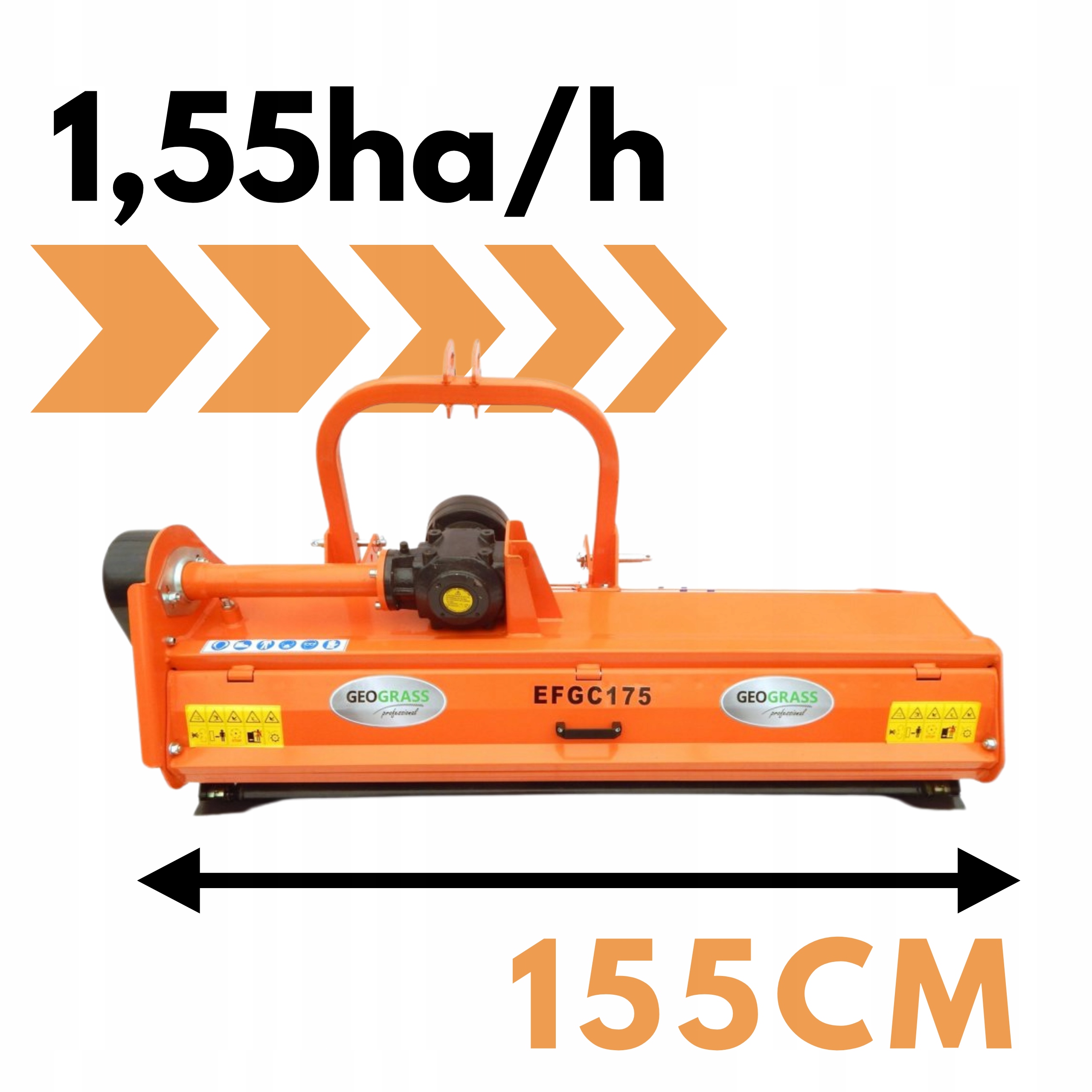 KOSIARKA BIJAKOWA EFGC 155 ROLNICZA GEOGRASS MULCZER DO TRAKTORA KUBOTA Kod producenta EFGC 145