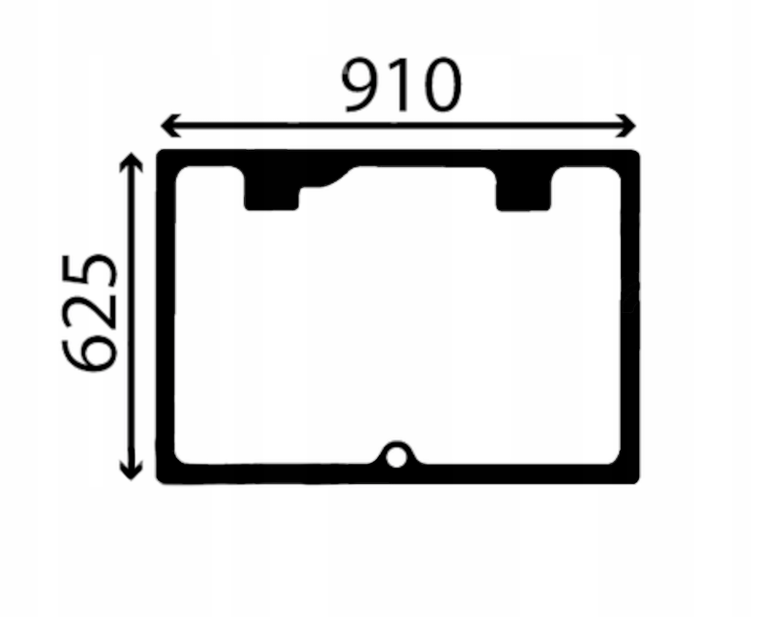 sklo Claas Targo K50 K60 K70 série K zadní