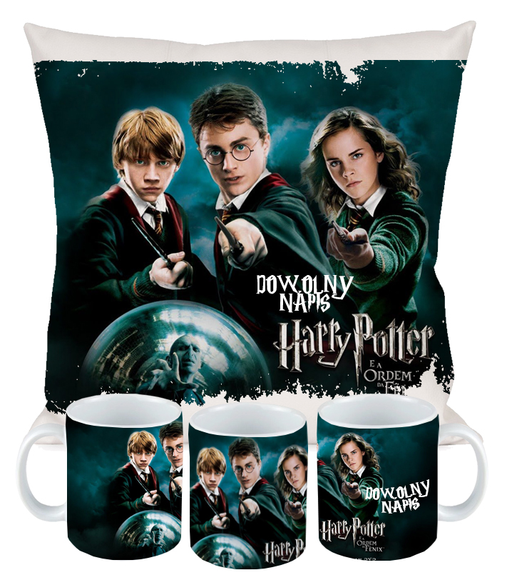 ZESTAW KUBEK + PODUSZKA HARRY POTTER + IMIĘ 40