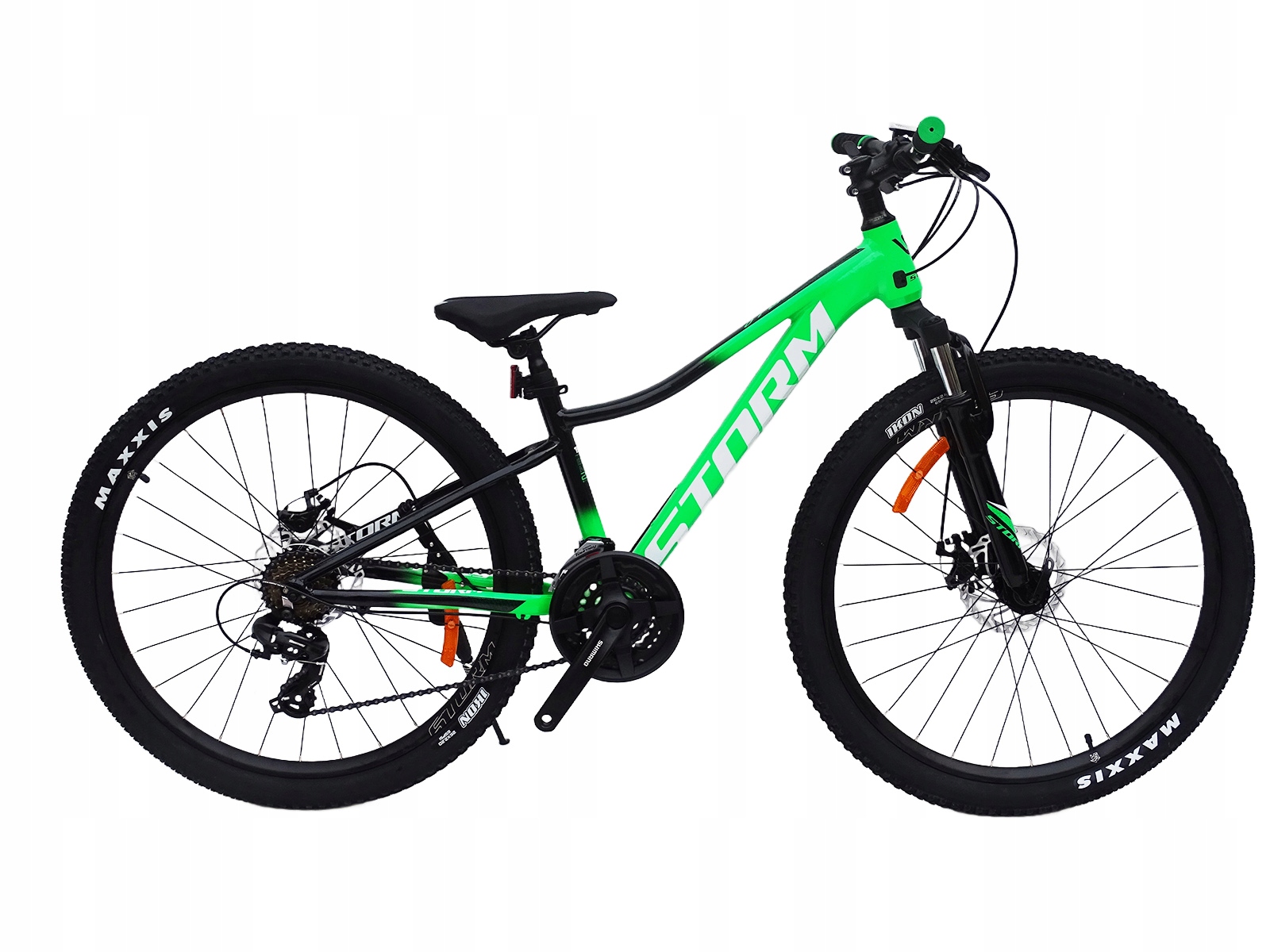 Rower 26 Storm Górski Mtb Aluminiowy Racer 1.0 13'' Zielono Czarny+zamknięc
