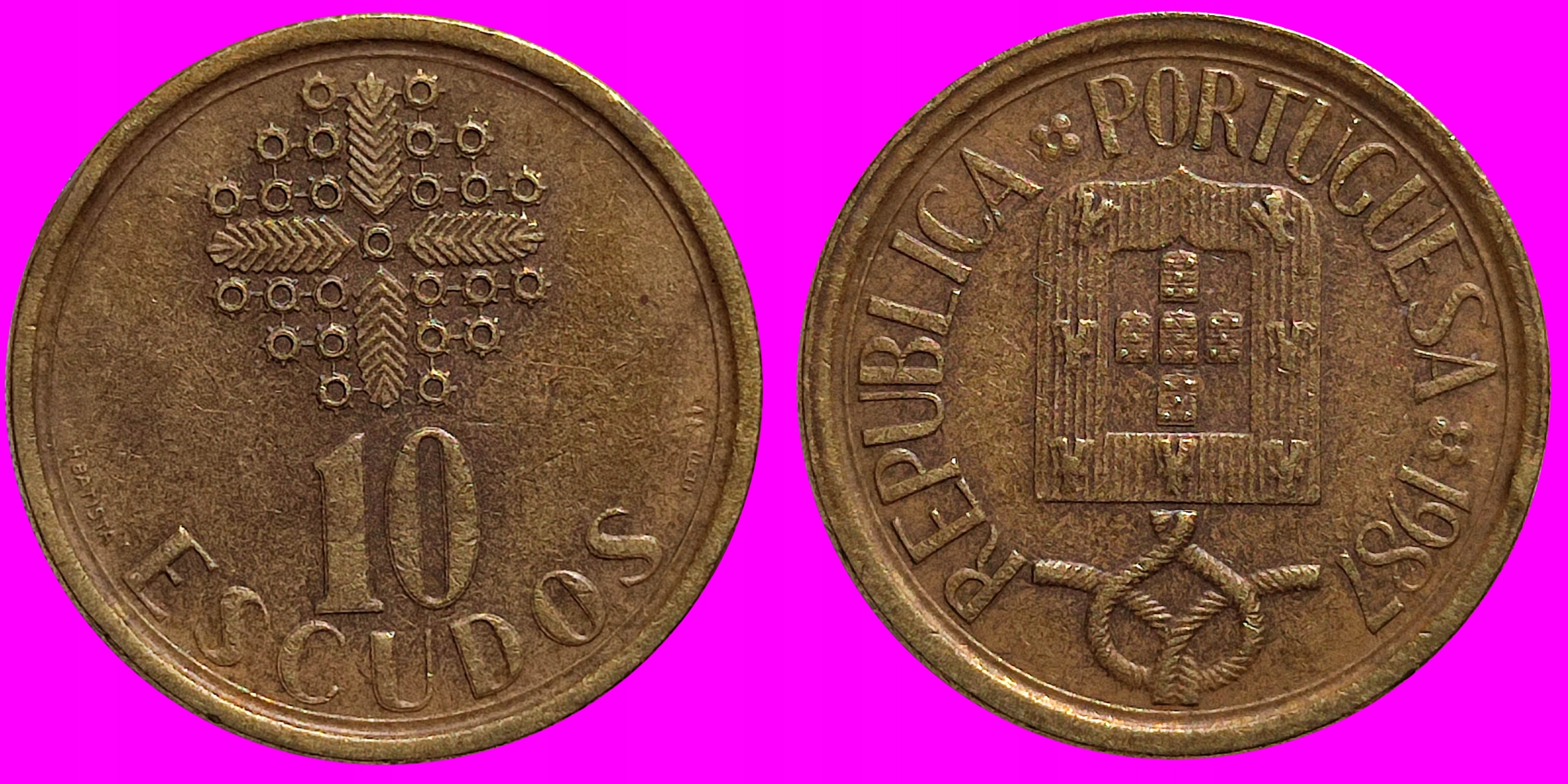 Portugalia 10 eskudo 1987 r L124