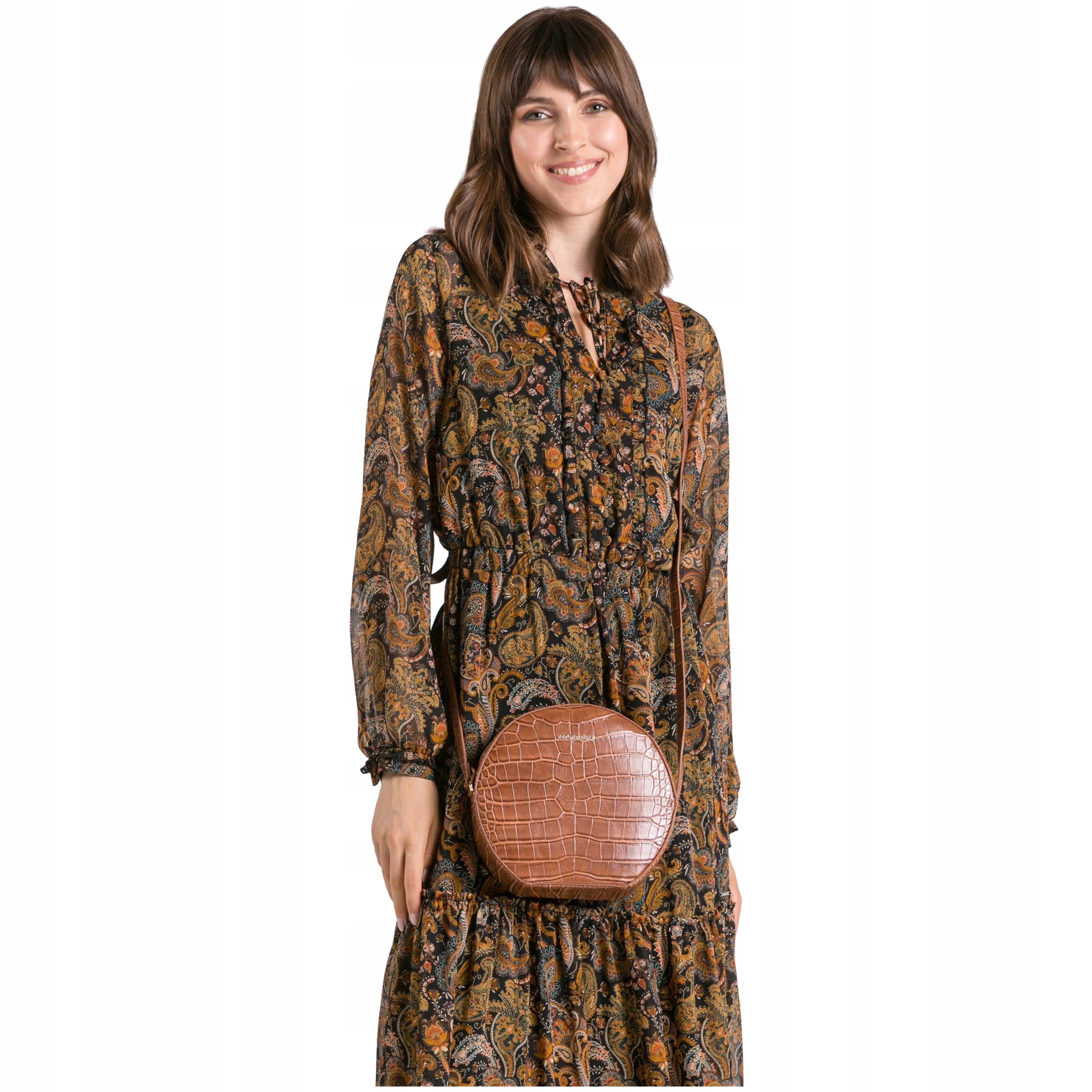 Torebka MONNARI Listonoszka Logo Na Ramię Okrągła Płeć kobieta