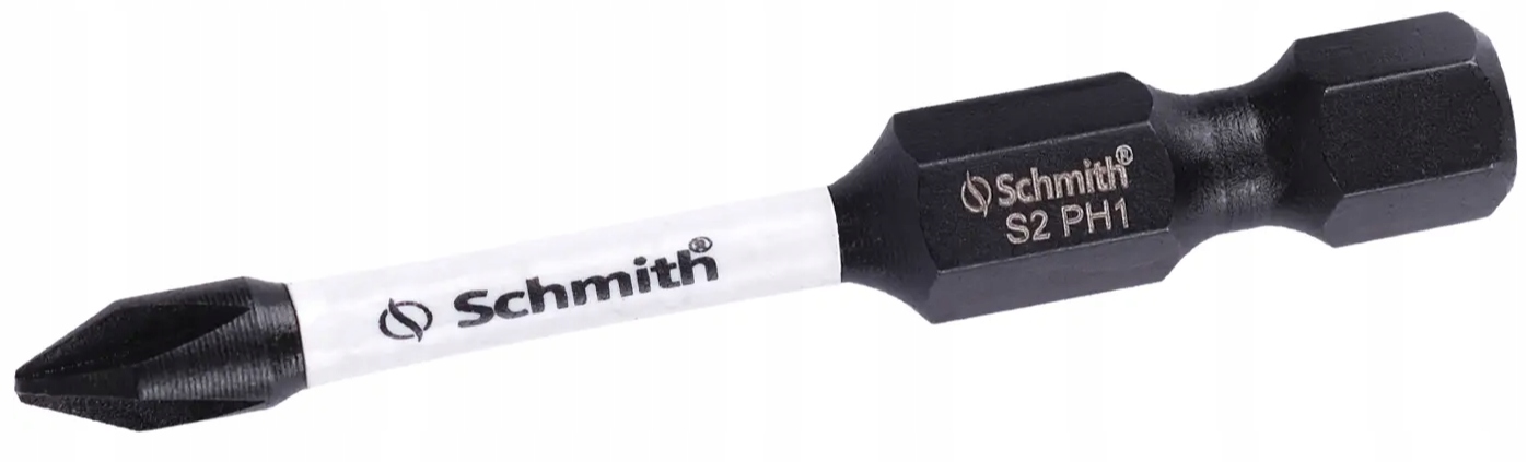 BIT UDAROWY PH1 50mm KRZYŻOWY KOŃCÓWKA MAGNETYCZNA BITY ZESTAW 2szt SCHMITH