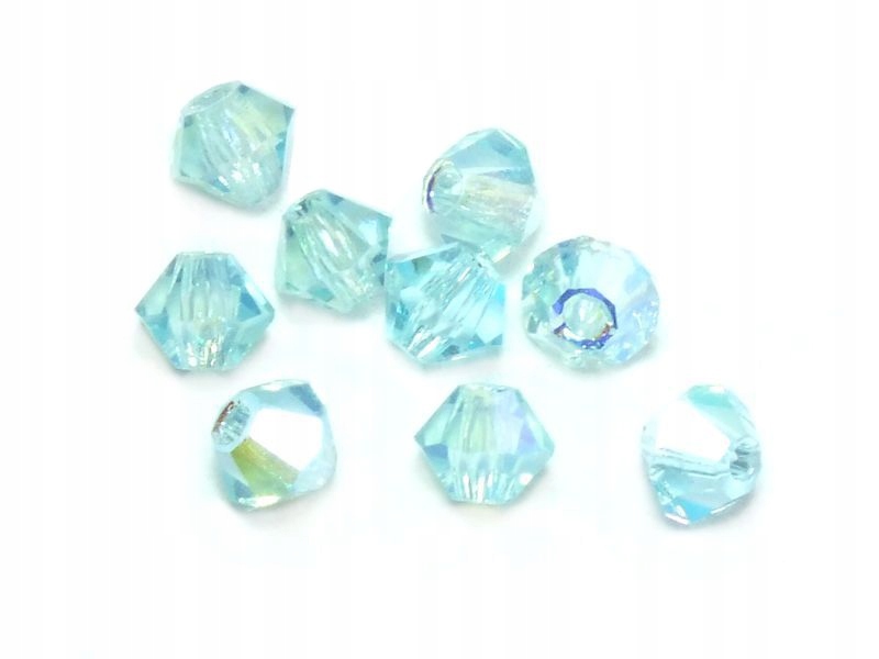 Bicone 3mm Aquamarine Ab 100 sztuk