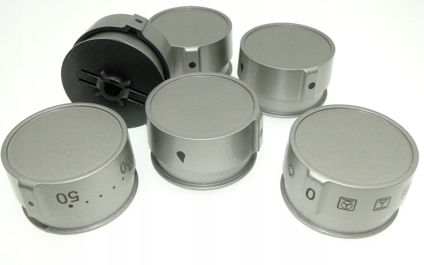 Pokrętła Do Kuchenki Amica Srebrne Komplet 6 Szt.