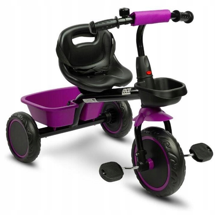 Rowerek 3-kołowy Loco fioletowy