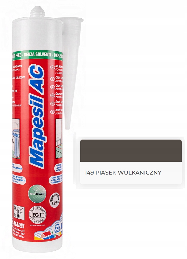 

Silikon Mapei Mapesil Ac 310ml Piasek Wulkan. 149