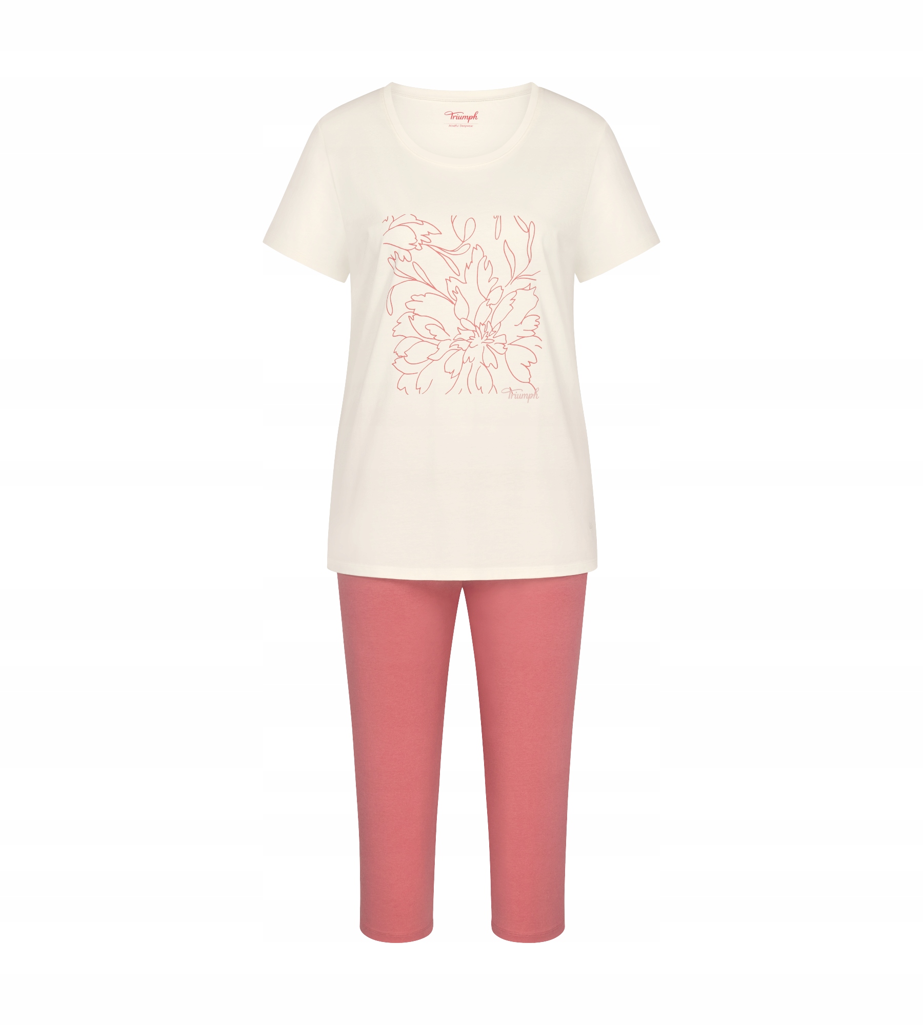 Dvoudílné Dámské Bavlněné Pyžamo Triumph Sets Pk Capri X 02 38