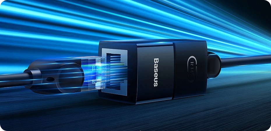 BASEUS ŁĄCZNIK KABLI PRZEDŁUŻACZ BECZKA LAN RJ45 KONEKTOR ADAPTER ETHERNET EAN (GTIN) 6932172630416