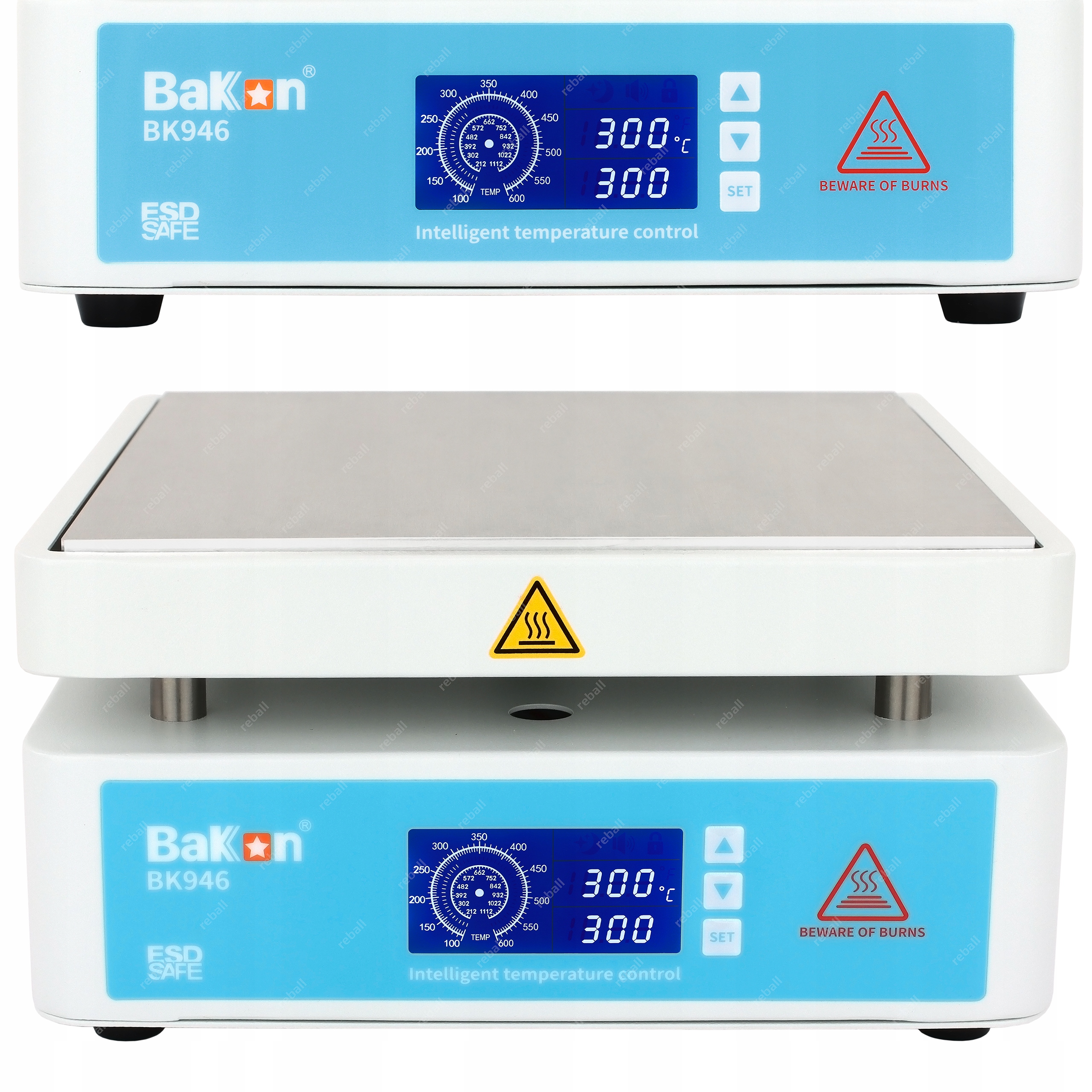 Předehřívač S Oddělovačem Bga Led Pro Iphone LCD Bakon BK946 650W 50-350°C Časovač