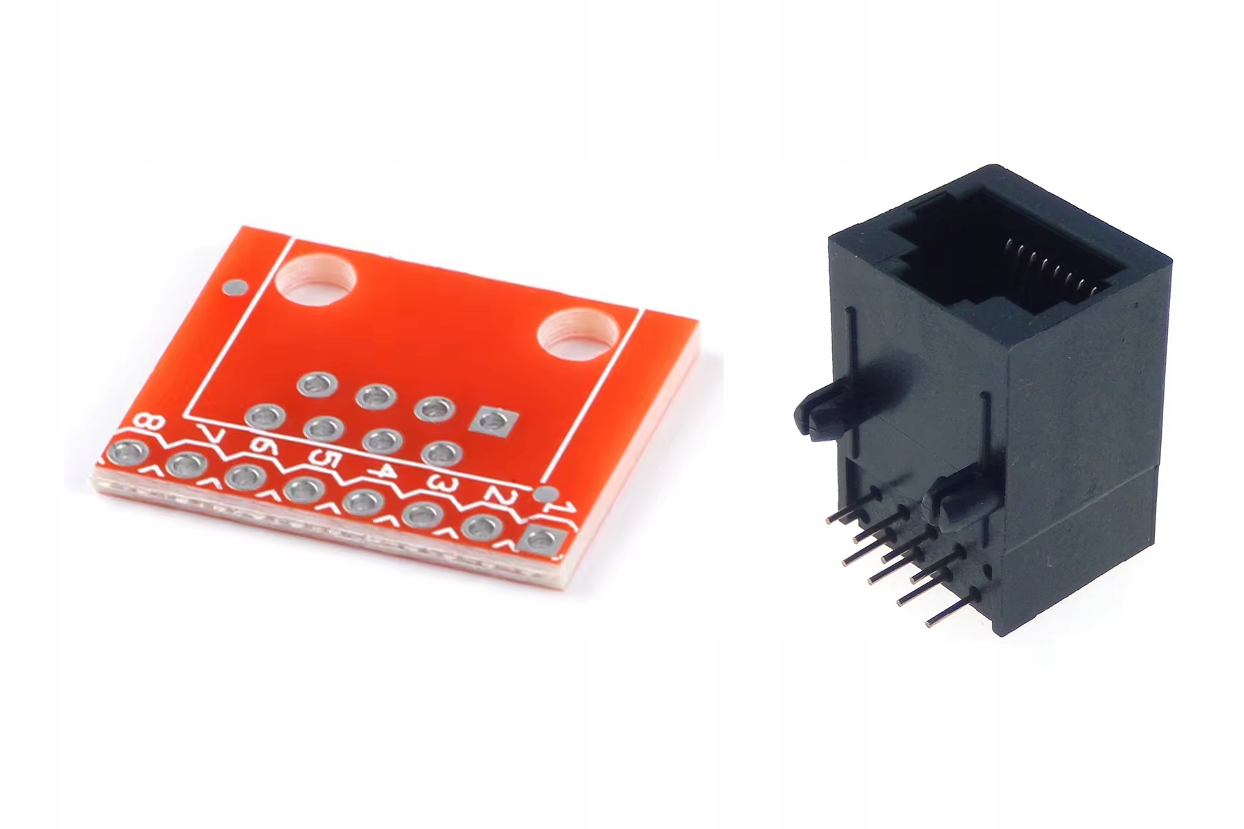 Adapter RJ45 na Pin/dip/din 2.54mm Pcb