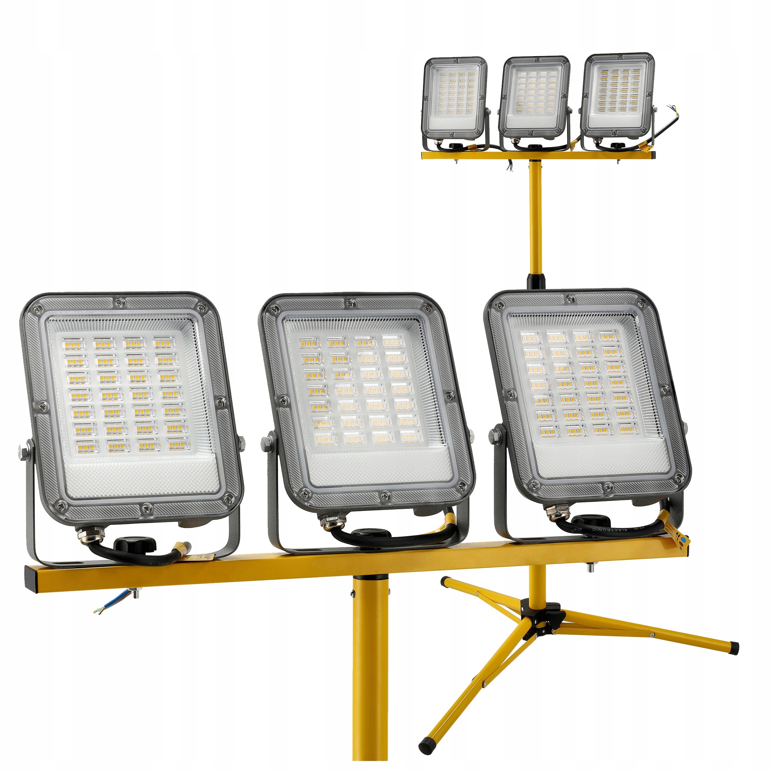 Stativ Halogen Stavební Led reflektor 150W 3x50W 1350lm Trojitý Výkonný