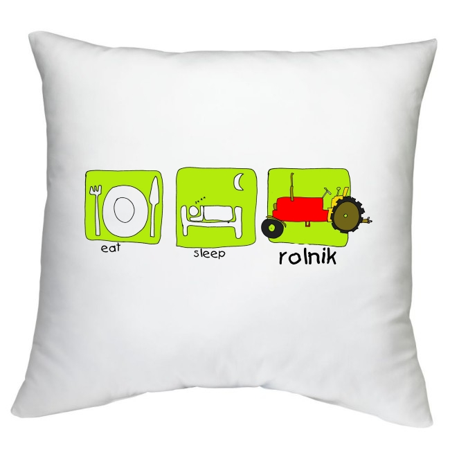 PODUSZKA KRÓL PÓL ROLNIK TRAKTOR CIĄGNIK WZORY Szerokość produktu 40 cm