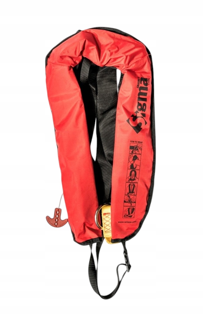 Pneumatická Vesta Sigma Lalizas 170N Červená 720813