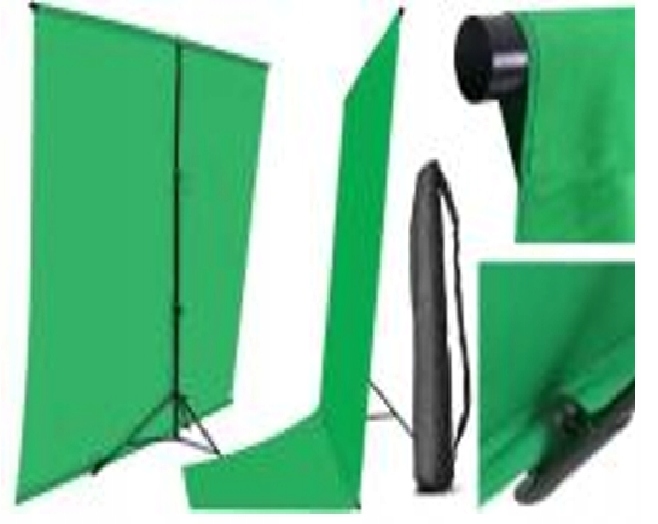 Sada Na Pozadí H pozadí bavlna 200 x 390 cm Green Screen Zelená Stěna spodní část