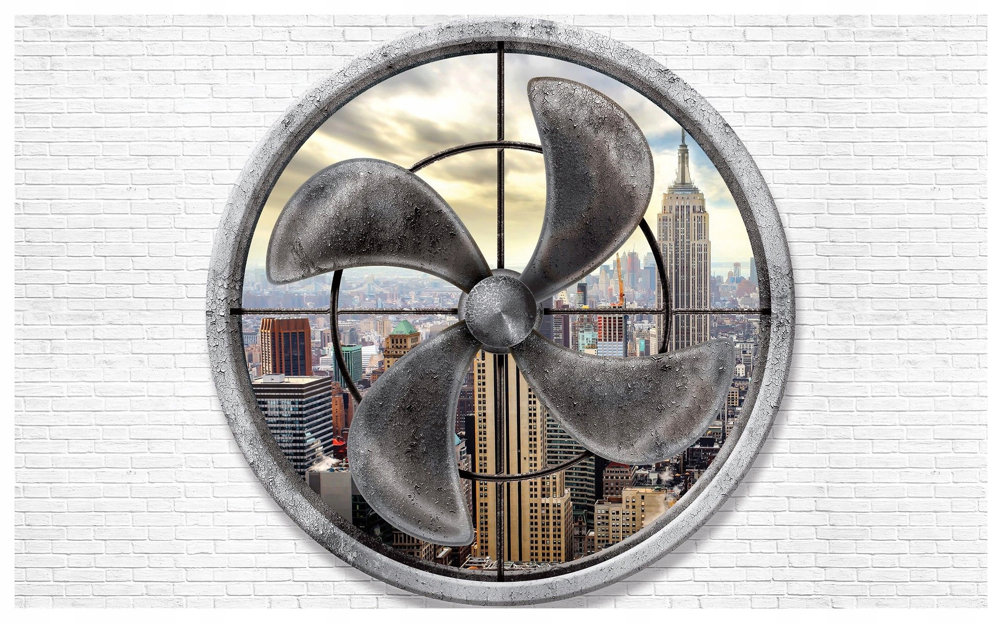 Tapeta New York mrakodrapy okno 250x175 Empire State panorama lepidlo