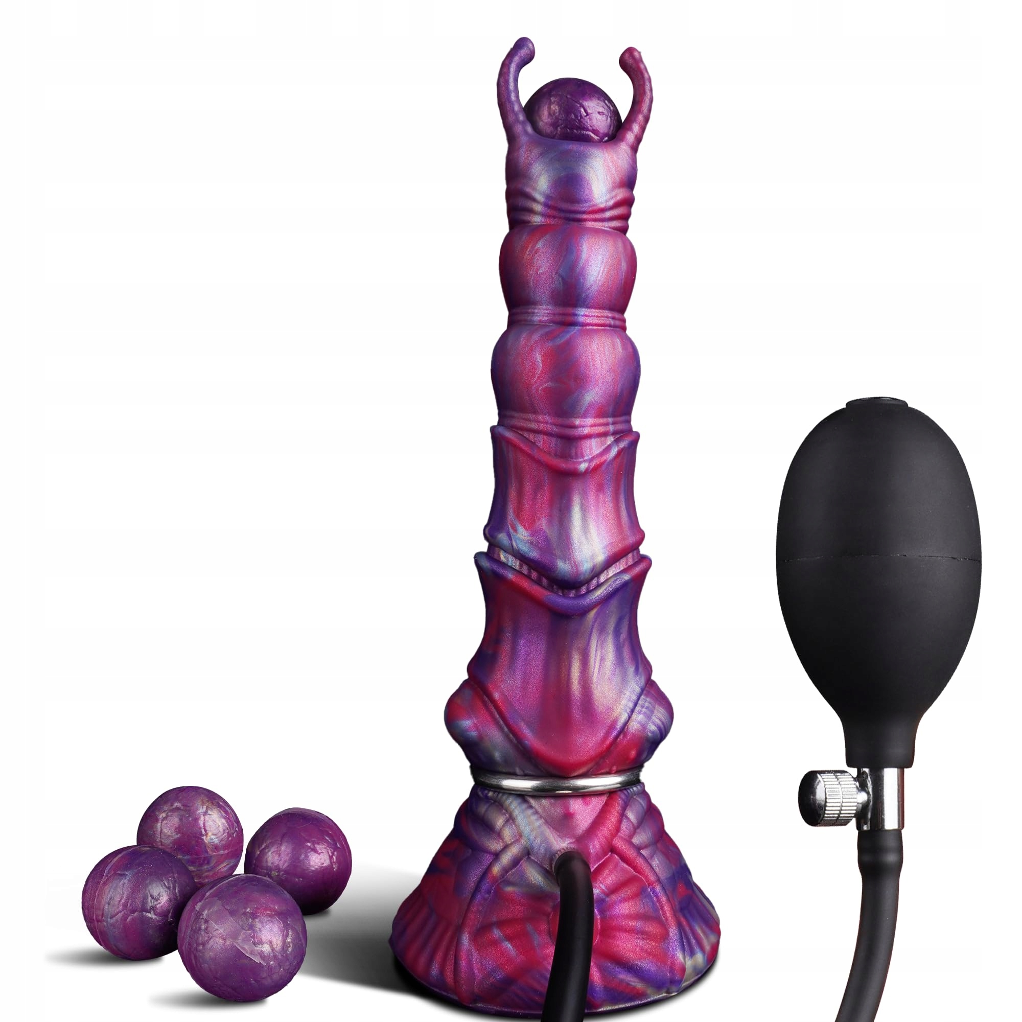 MONSTER Dildo XXL Ovipositor Fantasy Anal Plug Smok Wibrator 27cm — miniatura 6
