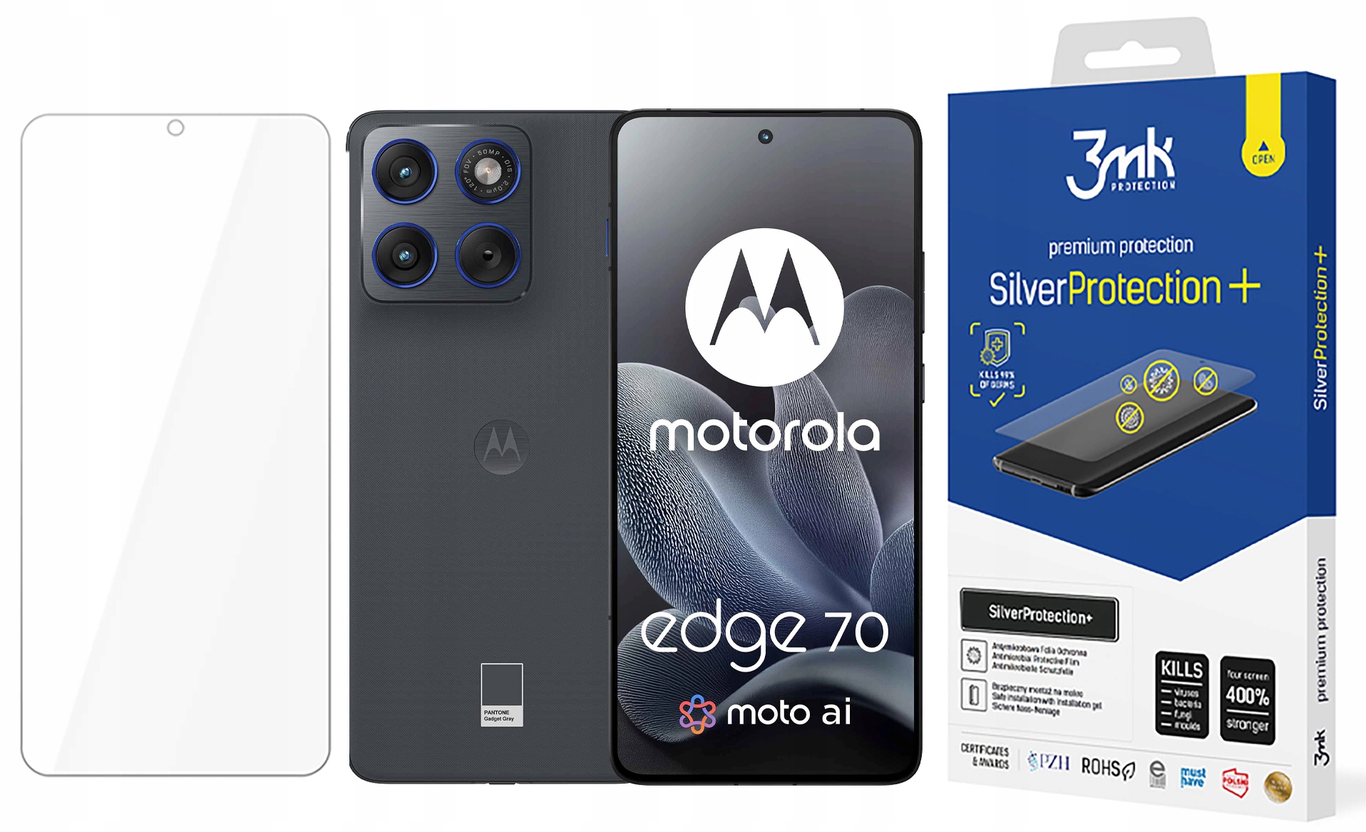 3mk Antimikrobiálna fólia Silver Protect+ pre Motorola Edge 70