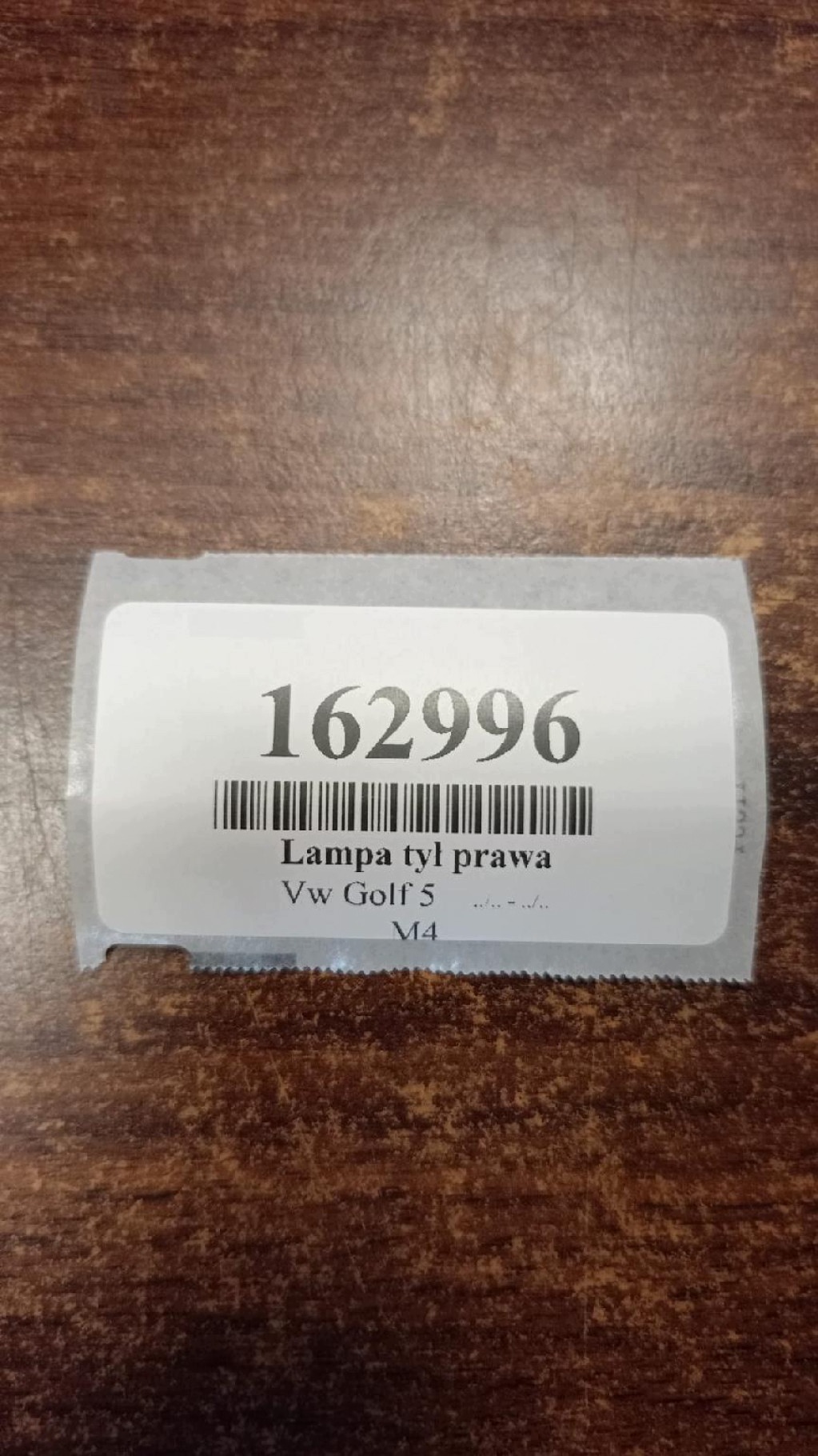 VW GOLF V light right rear part 1K6945096G