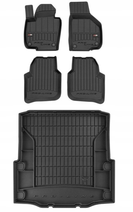 Set 3D gumové rohože pro Škoda Superb 2 Sedan 2008-2015 ks