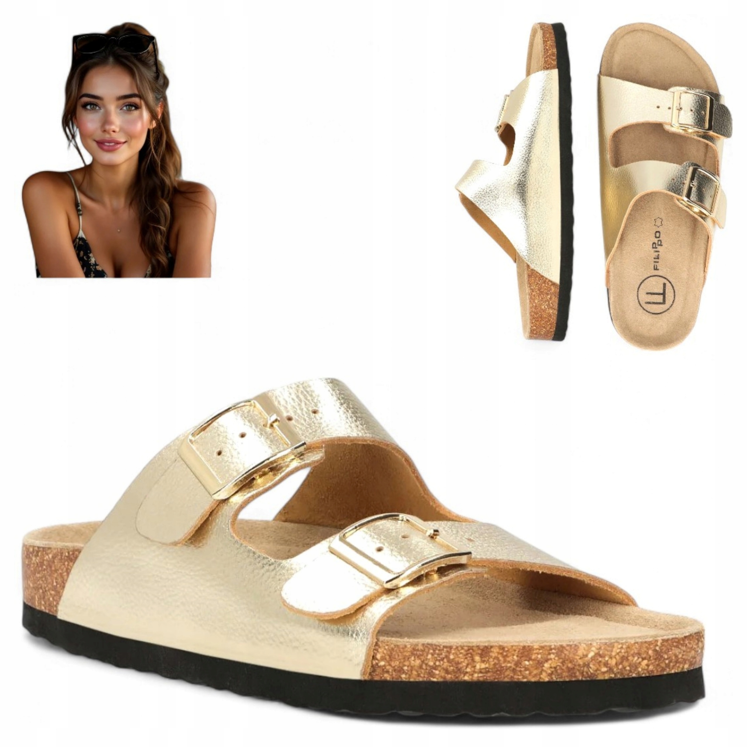 Pohodlné Nazouváky 36 Filippo na platformě Elegantní a lehké