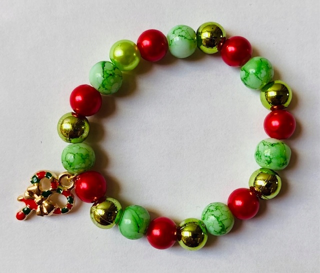 ŚWIĄTECZNA BRANSOLETKA dla dziewczynki Boże Narodzenie Laseczki