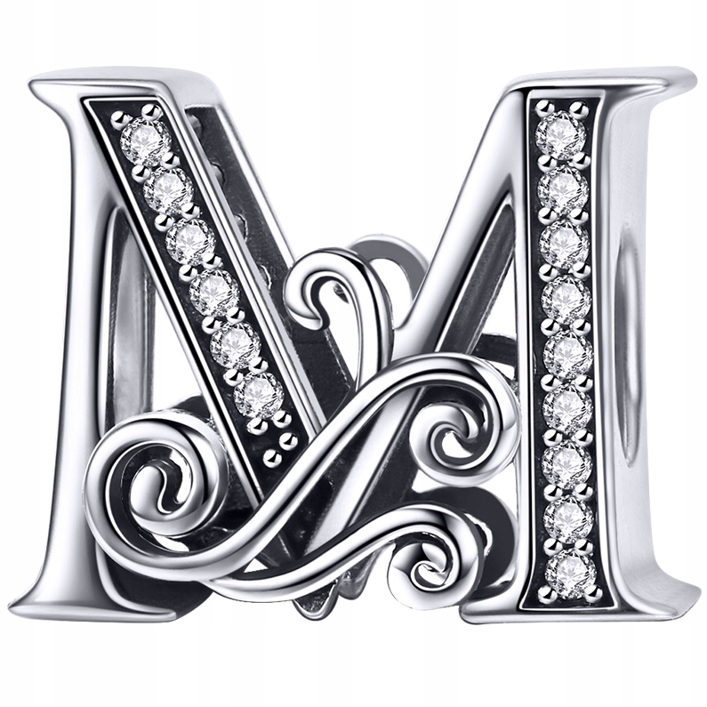 

Charms do Pandora Literka M srebro 925 zawieszka