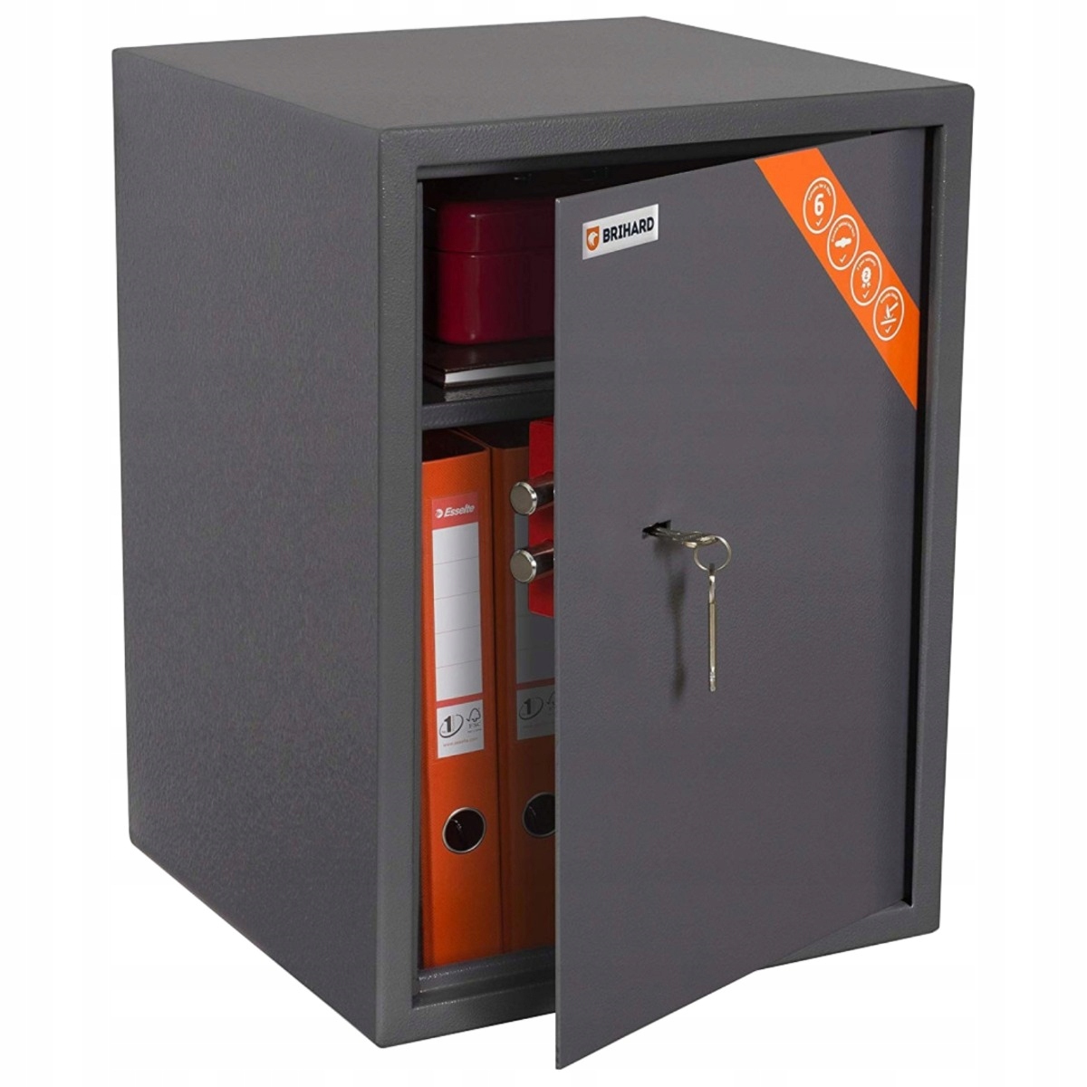 Sejf Brihard Business 13BUS XL K zamek na klucz pojemny duży sejf biurowy