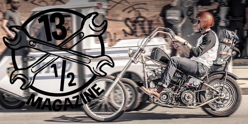 Motocyklow gruba koszula w kratę harley bobber M Model Woodland check shirt navy/red