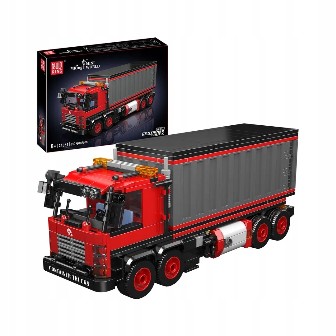 Klocki Konstrukcyjne Auto Kontener Pojazd Tir 630 El. Mould King 24069