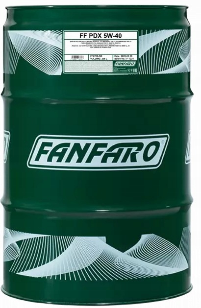 FANFARO 5W40 PDX C3 208L