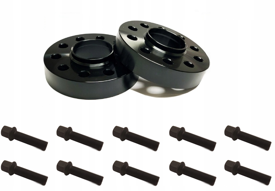 Vzdálenost 20 mm černá 5x100/112x57,1 Audi Vw Skoda Seat šrouby černé Oem