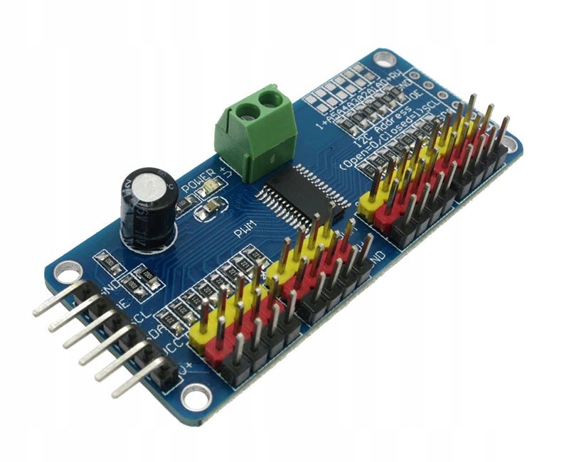 

354 Sterownik 16x serwo Pwm moduł PCA9685 I2C