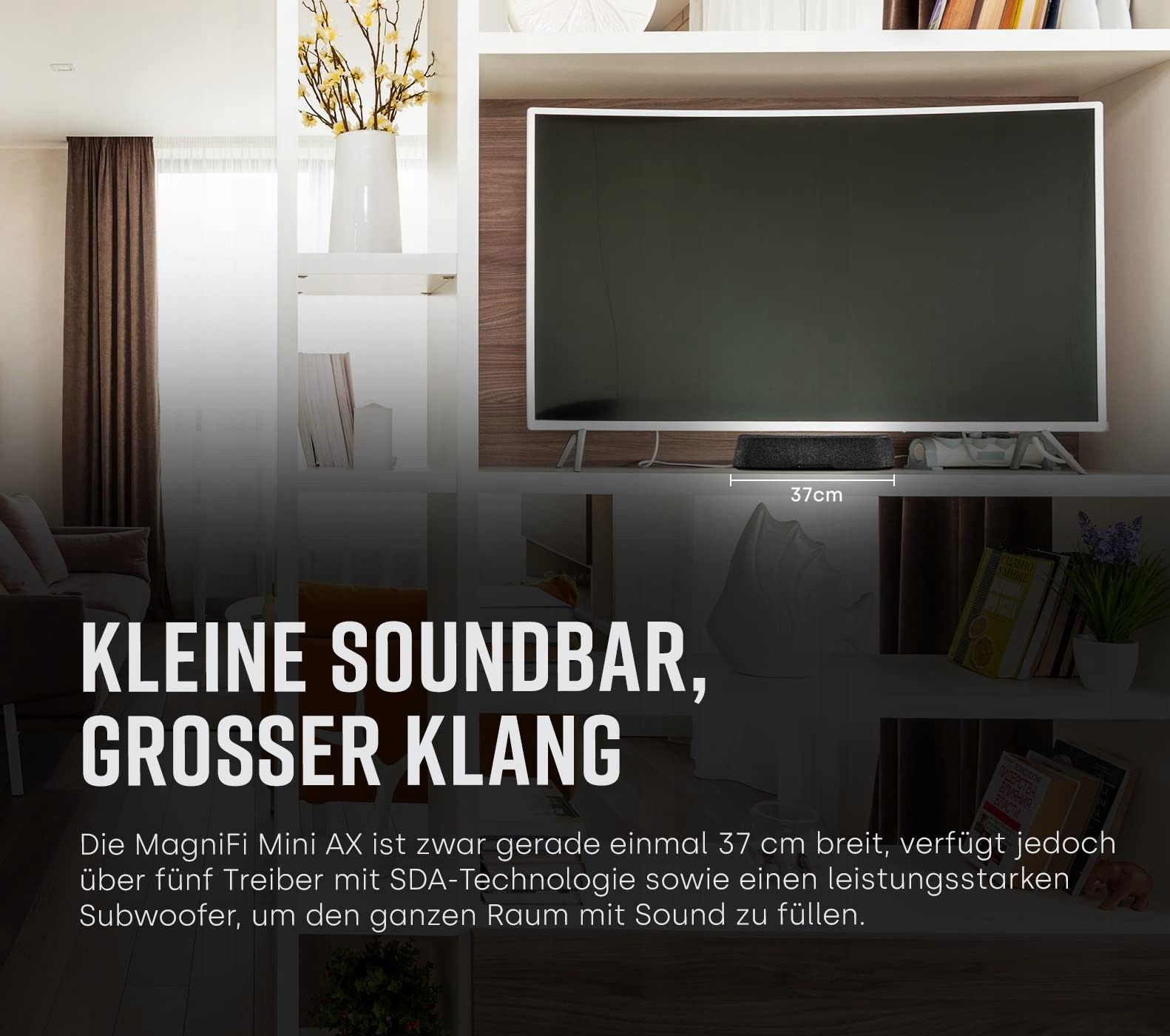 Polk Audio MagniFi Mini AX ultrakomaktowy soundbar bezprzewodowy — miniatura 2