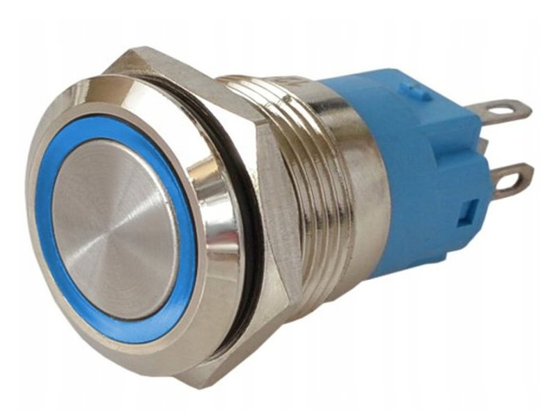 

Przycisk Wandaloodporny Led Monostabilny niebieski
