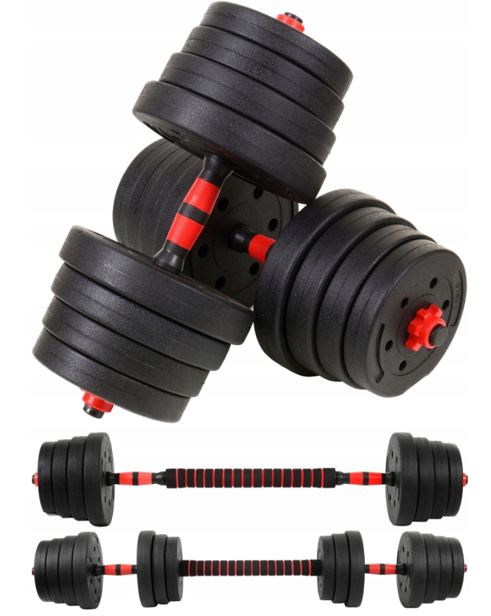 ZESTAW HANTLI DO ĆWICZEŃ HANTLE REGULOWANE BITUMICZNE 40KG CIĘŻARKI GRYF Model Hantle regulowane 2x20 kg bitumiczne 40kg zestaw