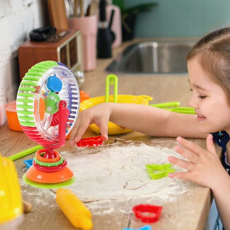 MŁYNEK KOŁOWROTEK PRZYSSAWKA ZABAWKA SENSORYCZNA GRZECHOTKA DIABELSKI MŁYN Wysokość produktu 19 cm