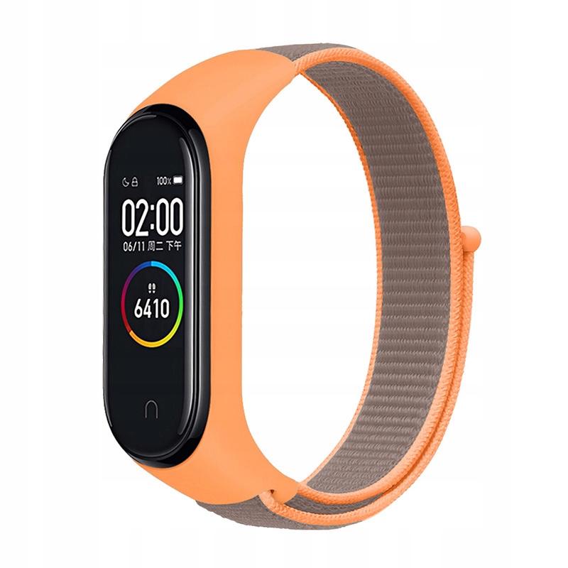 

Opaska Pasek Xiaomi MI Band 3 4 5 6 Nylon Orange
