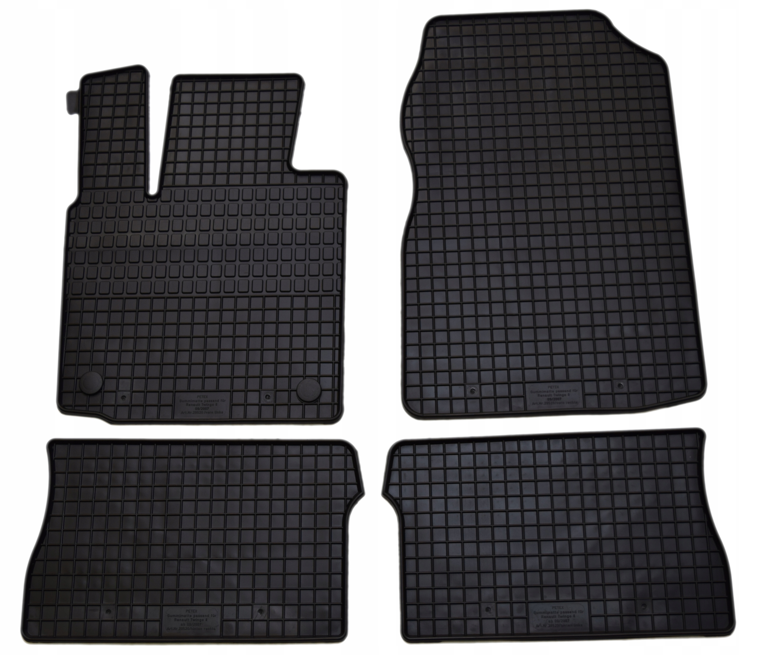 

Renault Twingo 2007-2014r. Dywaniki Gumowe Petex