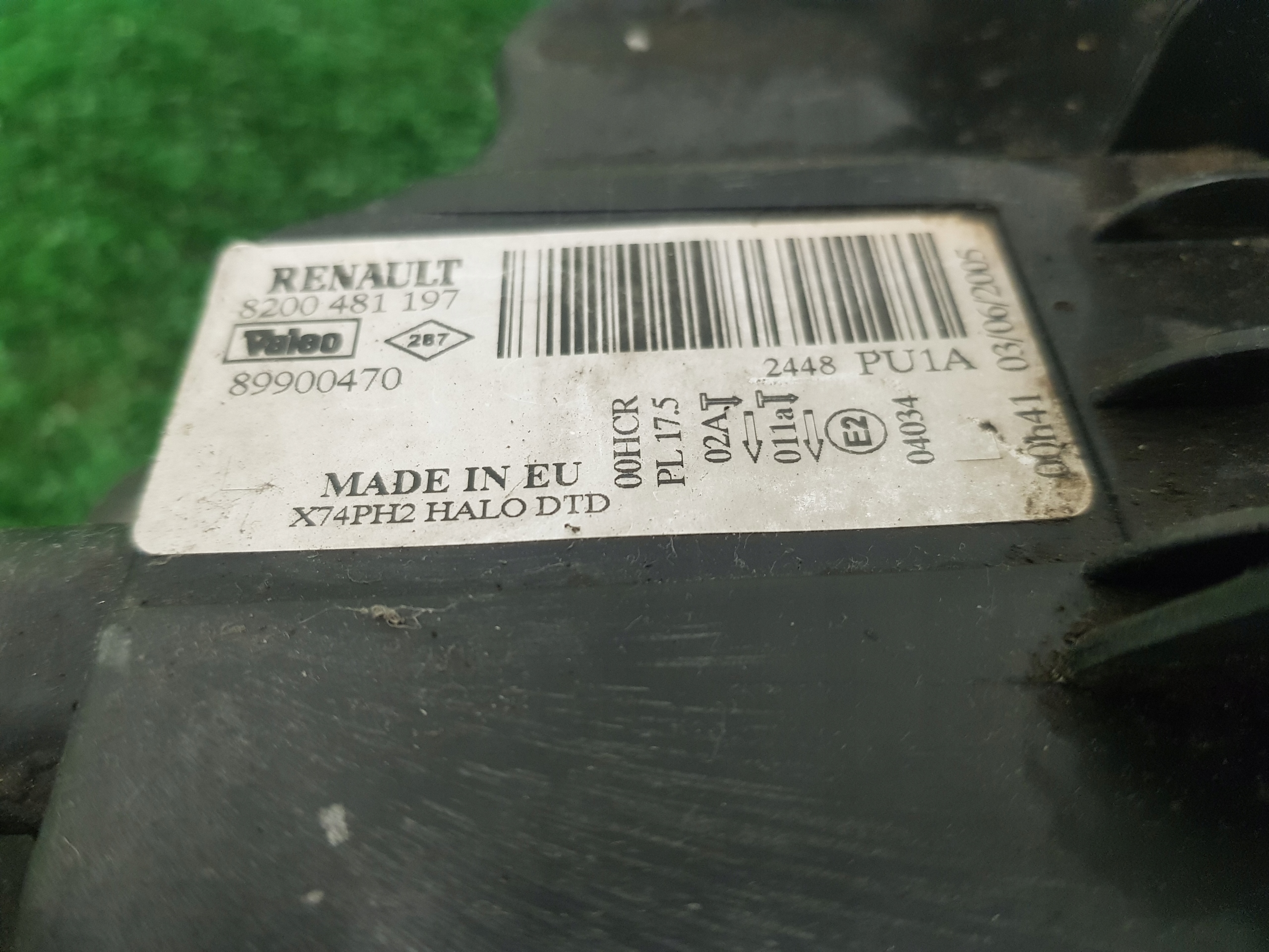light right front RENAULT LAGUNA 2 8200481197