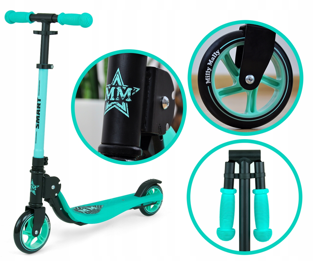 

Hulajnoga Scooter Smart Miętowa Milly Mally 4+