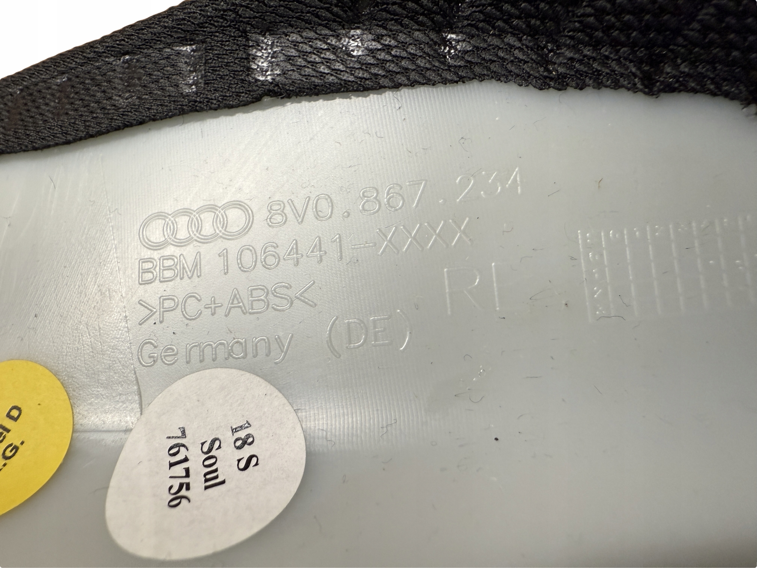 AUDI A3 8V Blende Abdeckung SLUPKA A rechts 8V0867234